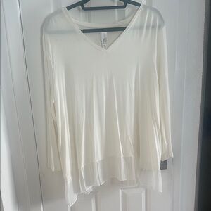NWOT Wynne Layers V-Neck Women's Top